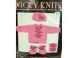 Nicky Knits Baby Jacket,  Hat,  Booties Knitting Kit